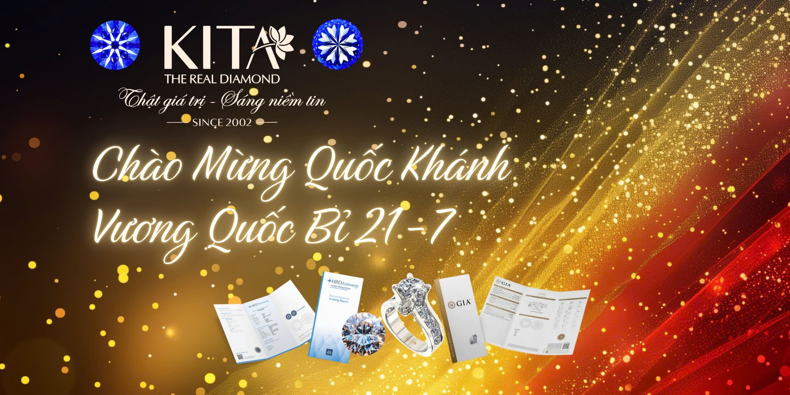 THÁNG 7 — KIM CƯƠNG KITA & QUỐC KHÁNH VƯƠNG QUỐC BỈ 21/7 - TINH HOA ANTWERP — KIM CƯƠNG ĐẲNG CẤP THẾ GIỚI